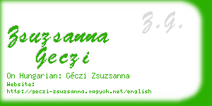 zsuzsanna geczi business card